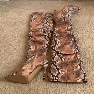 Lyrelle Pointy Toe Slouchy Knee High Boot